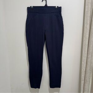 SPANX The Perfect Pant Ponte Skinny Ankle Slit Pants Navy M